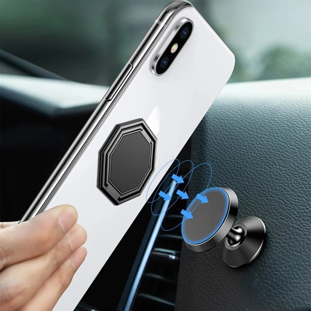 360° Rotating Phone Ring Stand | Foldable Metal Kickstand Phone Ring Stand QXL