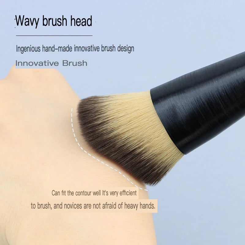Wave Angled Contour Brush | Beginner Face Sculpting Tool Contour Makeup Brush QXL