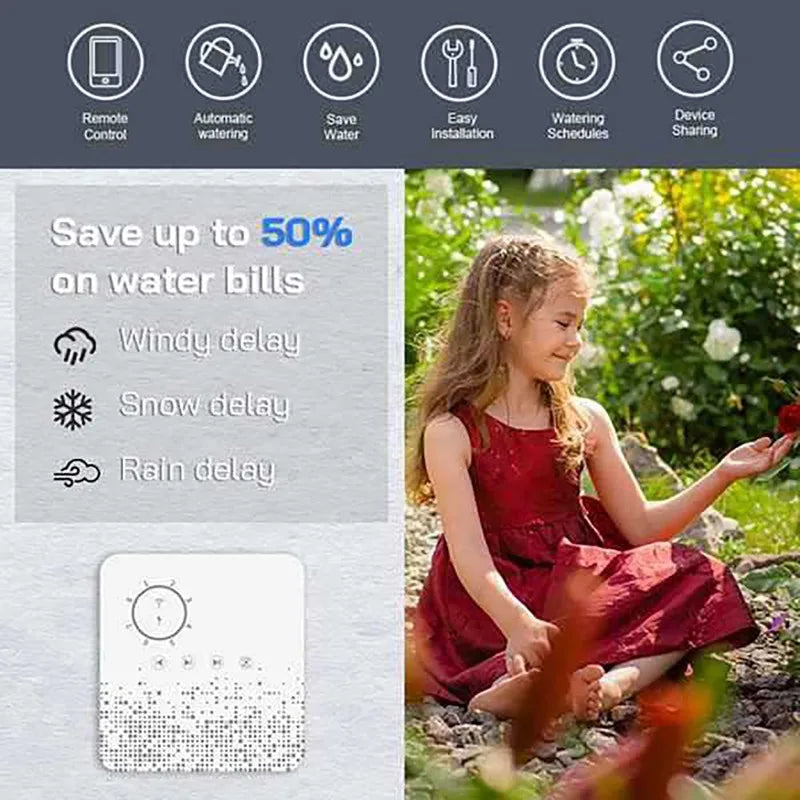 Tuya WiFi Sprinkler Controller | 8-Zone Smart Irrigation Timer Smart Irrigation Controller QXL