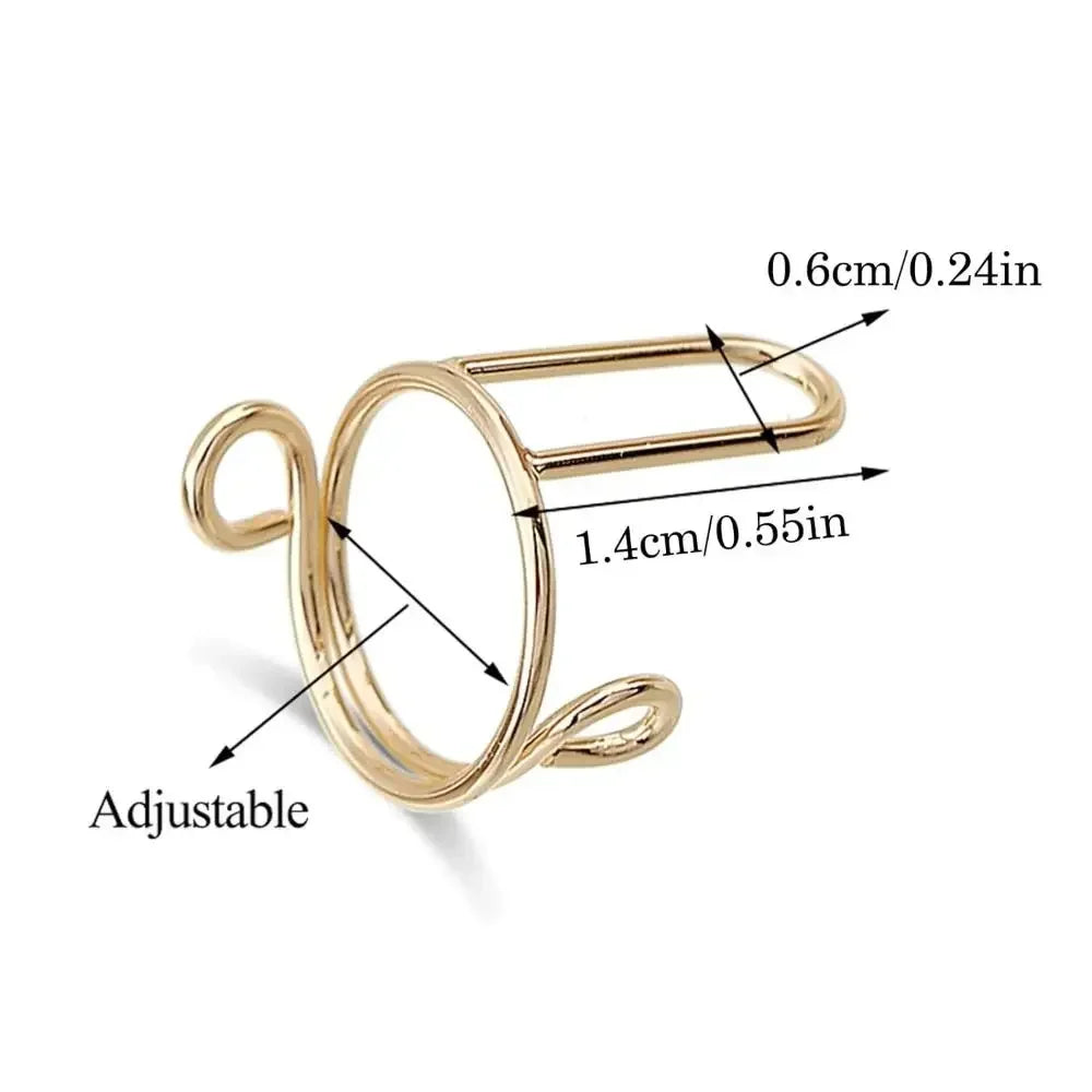 10-Pack Reusable Fingertip Nail Rings | Y2K Nail Art Decor Nail Art Rings QXL