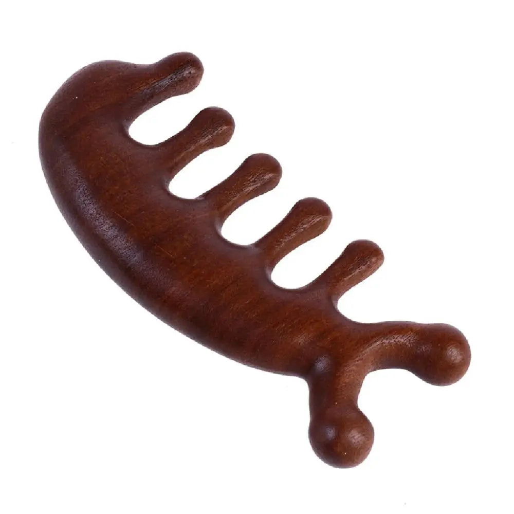 Wide Tooth Resin Scalp Massage Comb | Anti-Static Head Scraper Scalp Massage Comb QXL