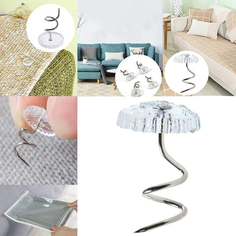 Stainless Steel Twist Pins for Bed Skirts & Slipcovers | 50–100pk Upholstery Twist Pins QXL