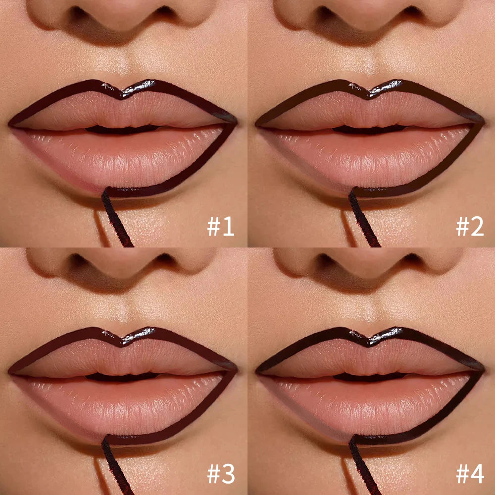 Peel Off Matte Lip Liner Stain | Waterproof Long-Lasting Peel Off Lip Liner QXL