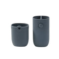 Silicone Makeup Brush Holder & Travel Case | Dustproof Makeup Brush Holder QXL Dark Grey