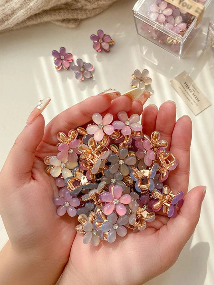 10-Pack Floral Claw Clips | Flower Hair Clips for Women Floral Claw Clips QXL