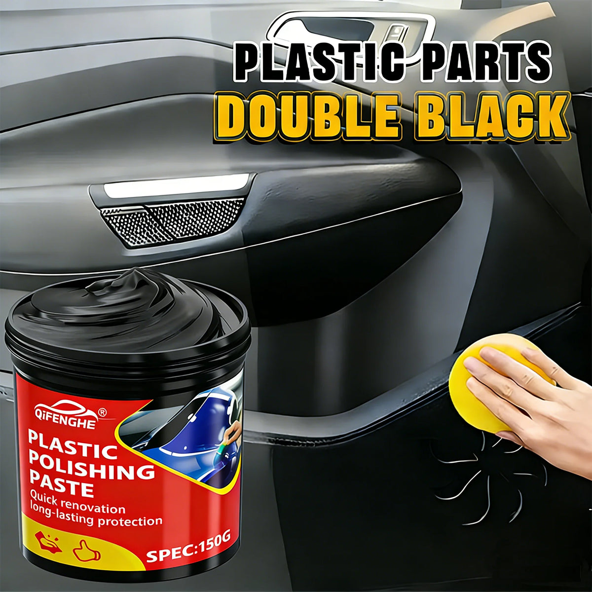Plastic Renovation Wax 100g | Restore Faded Car & Home Plastic Plastic Restorer Wax QXL