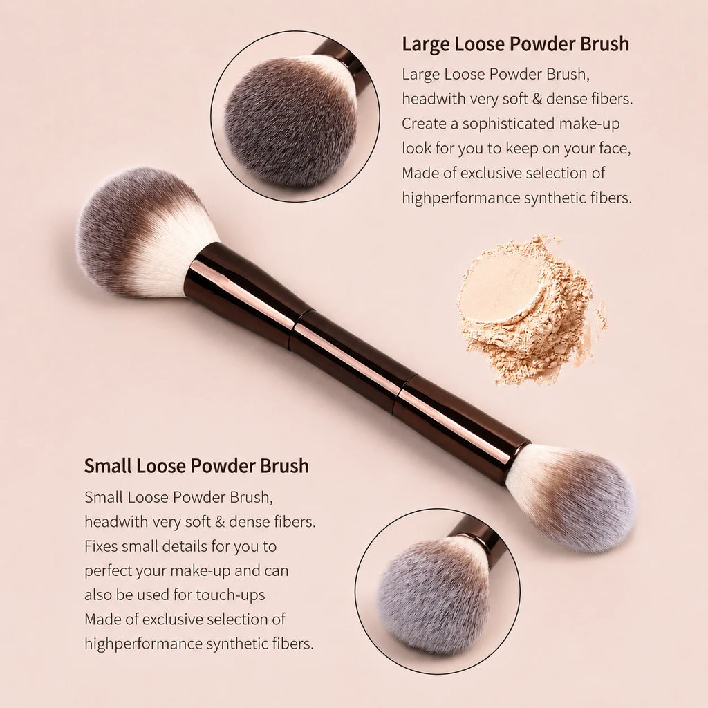 LUXEBLEND 6-Pc Professional Makeup Brush Set – Foundation & Blush Makeup Brush Set QXL