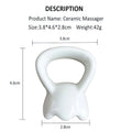 Ceramic Ring Gua Sha Tool | Face & Body Massage Board Gua Sha Tool QXL White