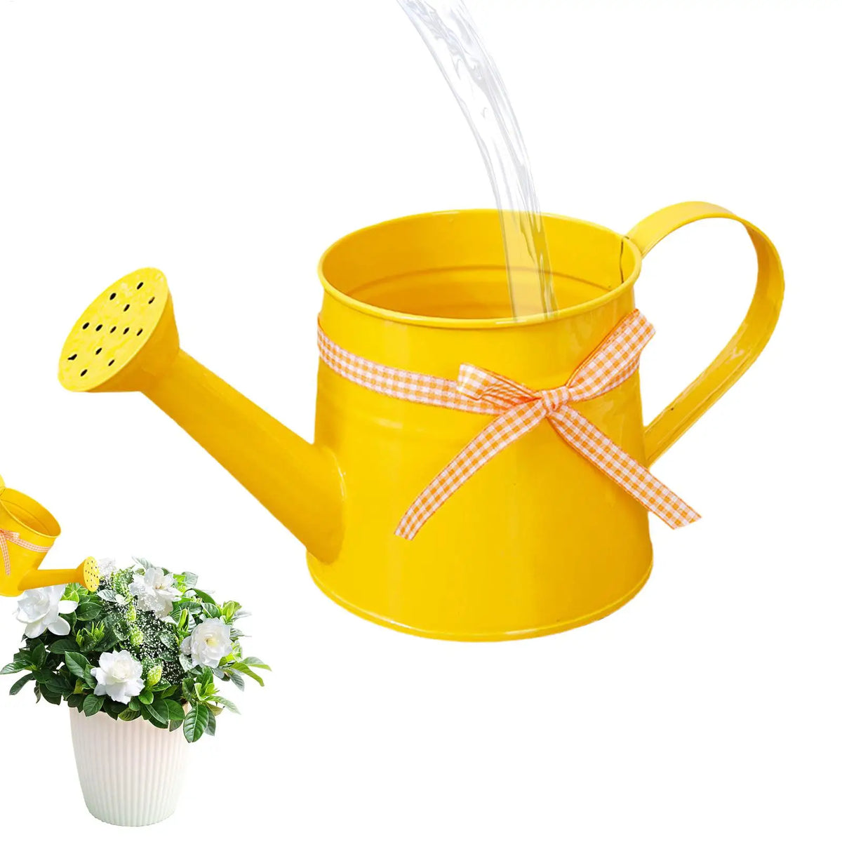 1L Metal Decorative Watering Can for Indoor & Outdoor Plants Decorative Watering Can QXL
