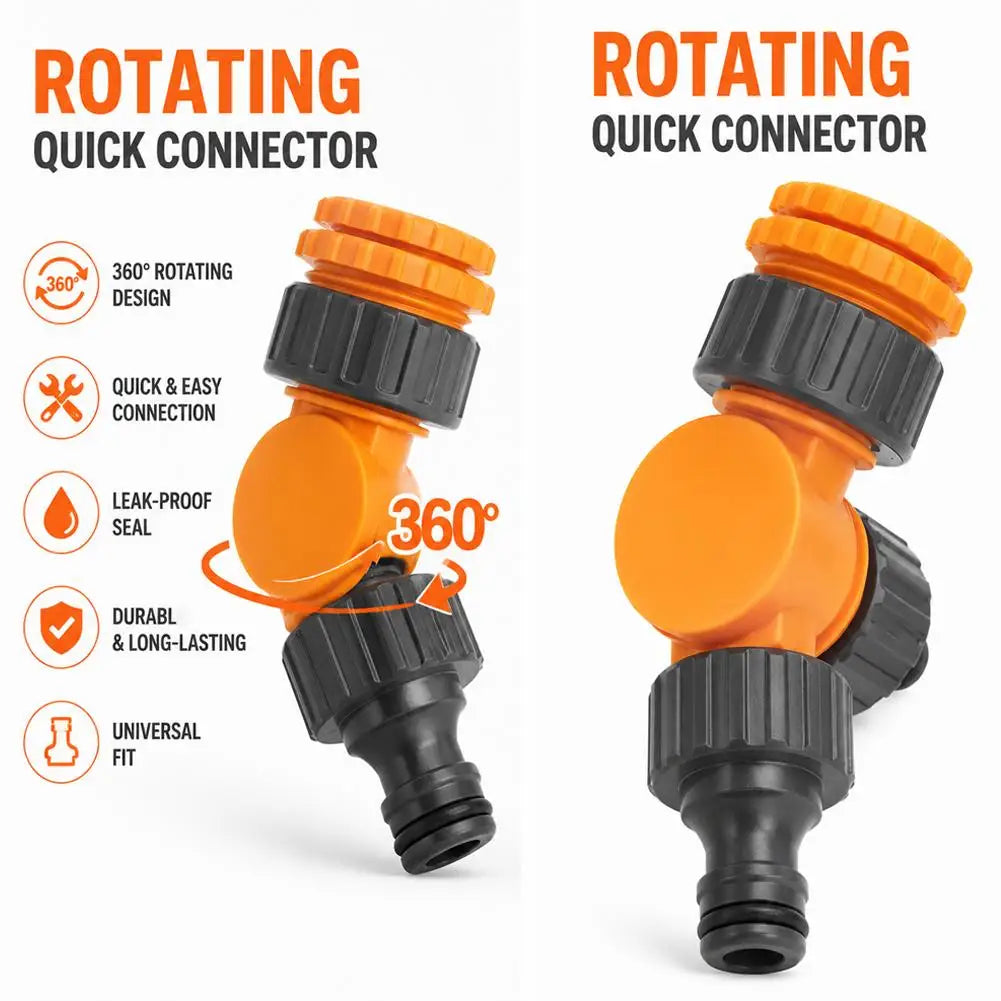 360° Swivel Garden Hose Faucet Quick Connect Adapter Hose Faucet Adapter QXL