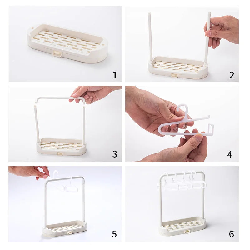 Makeup Sponge Drying Rack & Powder Puff Hanger Organizer Makeup Sponge Drying Rack QXL