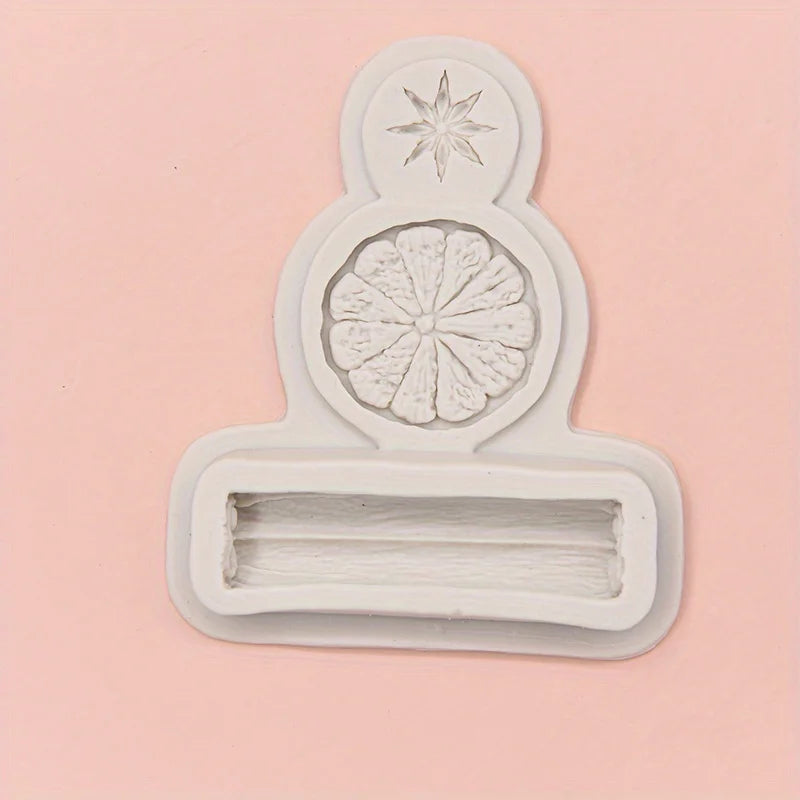 Branch & Lemon Silicone Mold for Soap & Candle Making Craft Silicone Mold QXL 1pc