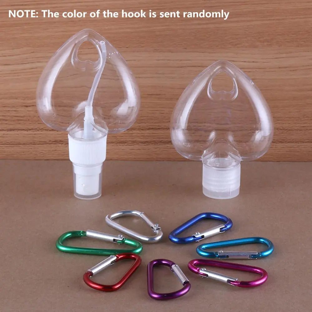 50ml Refillable Perfume Spray Bottle | Heart & Leaf Design Refillable Spray Bottle QXL