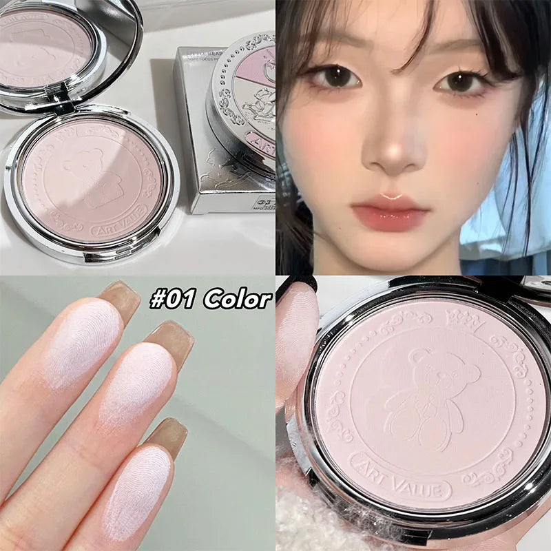 Art Value 3-Color Pressed Setting Powder | Oil Control Matte Pressed Setting Powder QXL