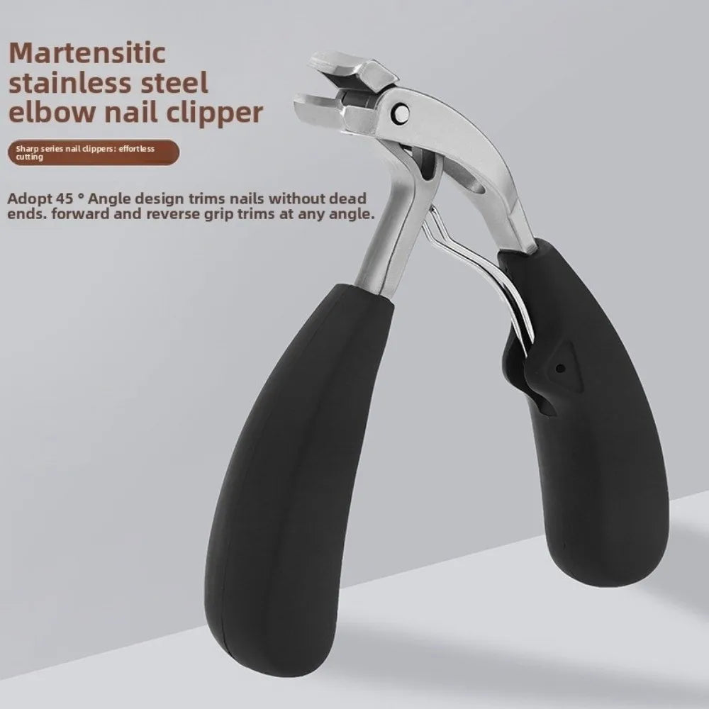 Angled Nail Clippers – Stainless Steel Toenail & Cuticle Trimmer Nail Clippers QXL