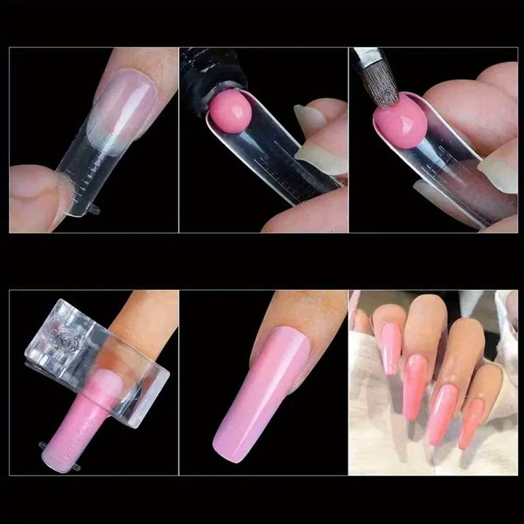 60/120Pcs Full Cover False Nail Tips | French Acrylic UV Gel False Nail Tips QXL