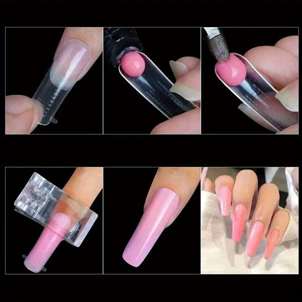 60/120Pcs Full Cover False Nail Tips | French Acrylic UV Gel False Nail Tips QXL