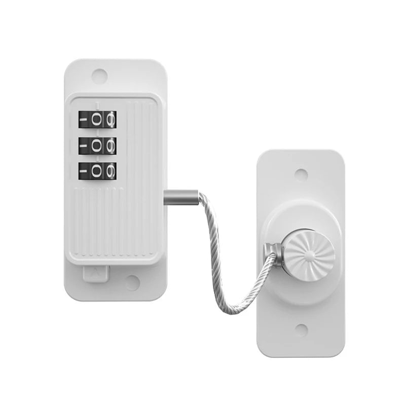 Digital Password Cable Lock | Baby & Child Safety Cabinet Lock Child Safety Lock QXL B12 White