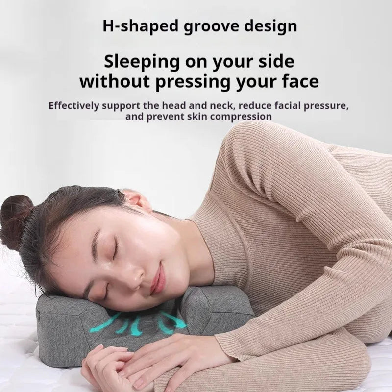 Satin Memory Foam Pillow | Anti-Wrinkle Neck Support Memory Foam Pillow QXL
