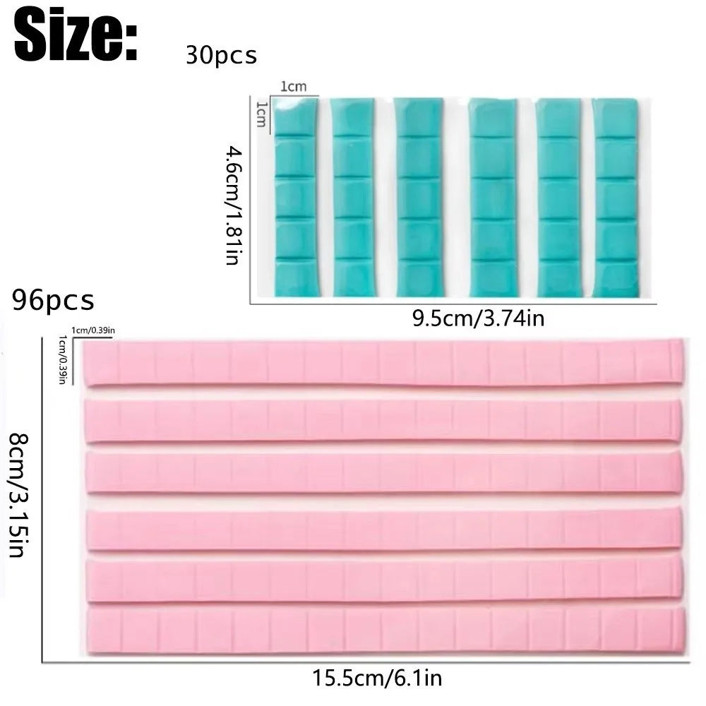 Reusable Adhesive Clay for Nail Art & DIY Crafts | 30/48/96 Pc Nail Art Adhesive Clay QXL