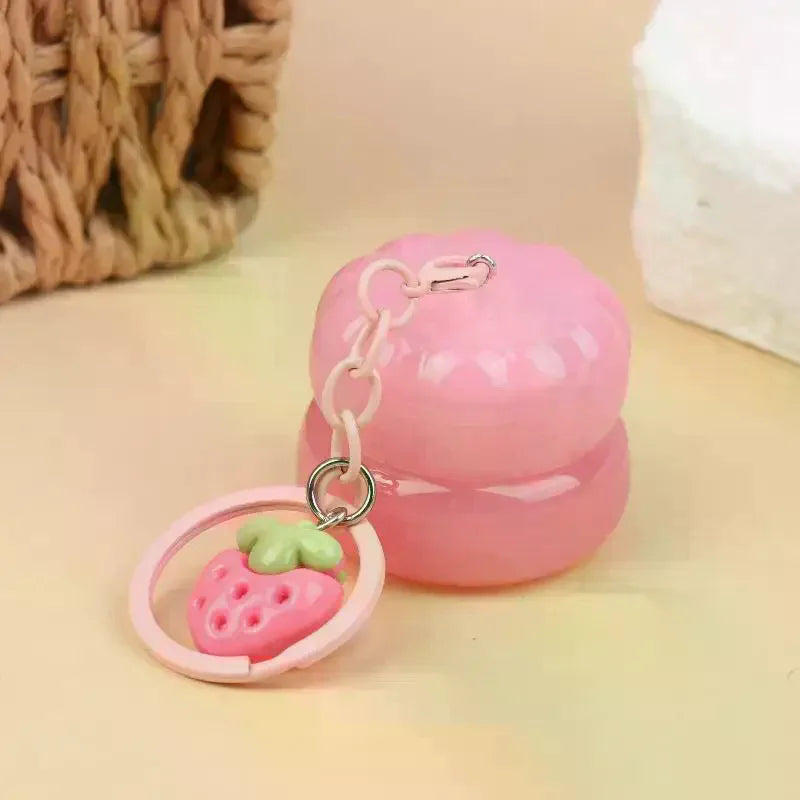 5g Mini Empty Lip Balm Jar with Keychain | DIY Lip Mask Lip Balm Container QXL