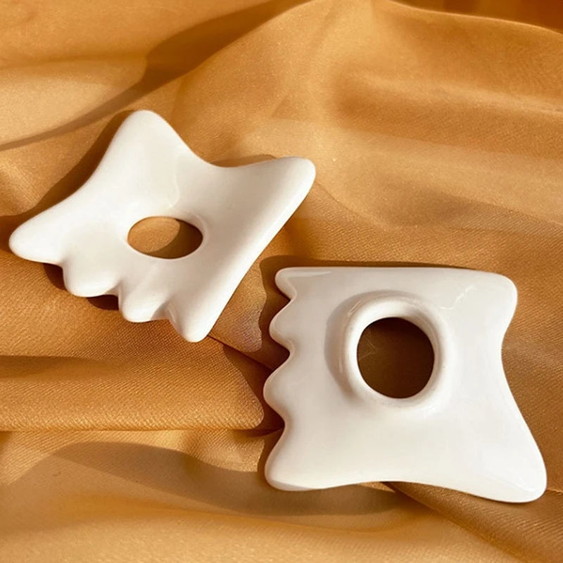 Ceramic Gua Sha Board | Anti-Aging Facial Scraping Tool Gua Sha Board QXL