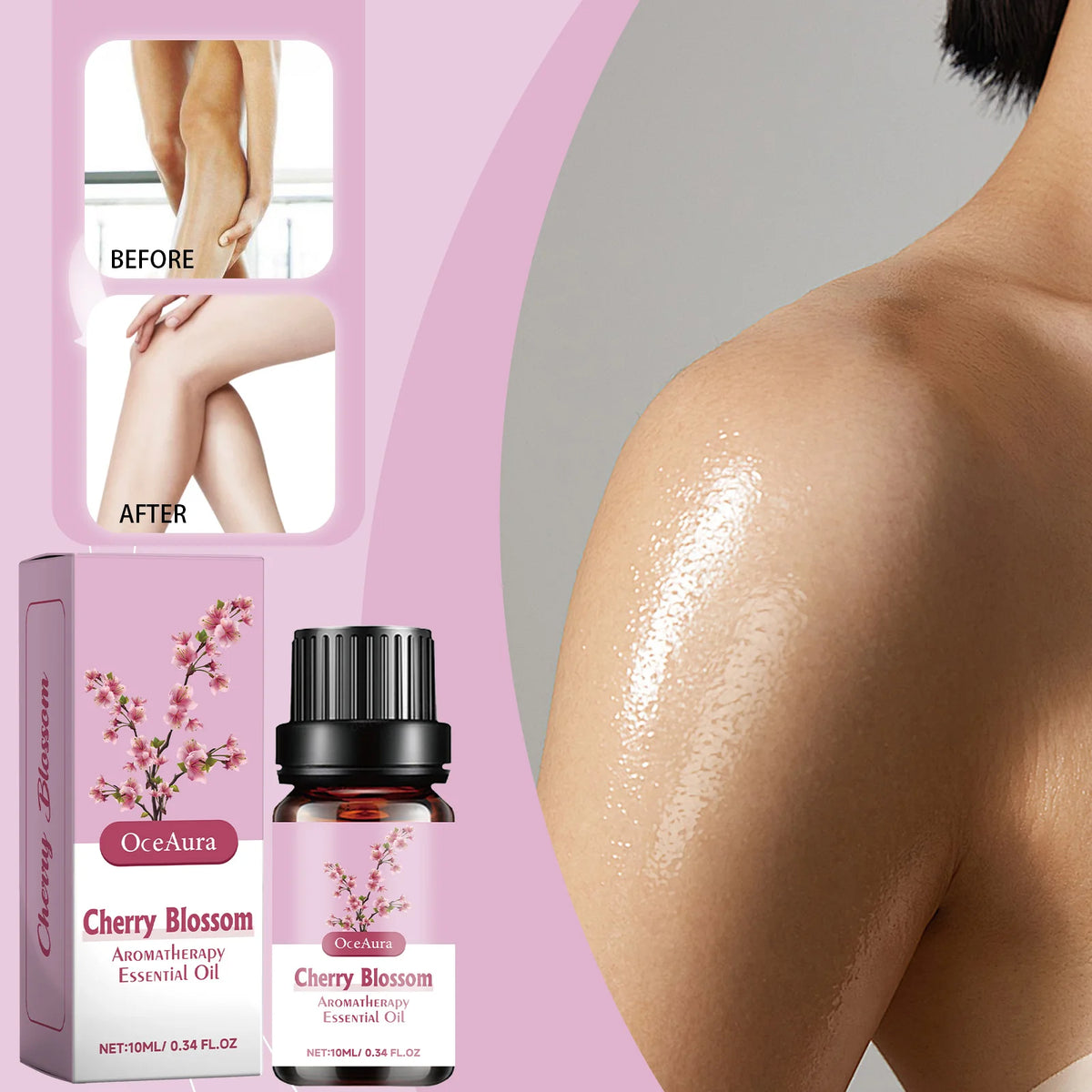10ml Cherry Blossom Essential Oil | Diffuser & Massage Essential Oil QXL