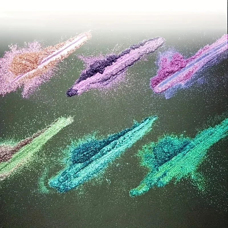 Aurora Chameleon Glitter Powder | Berry Purple Blue Green Cosmetic Glitter Powder QXL