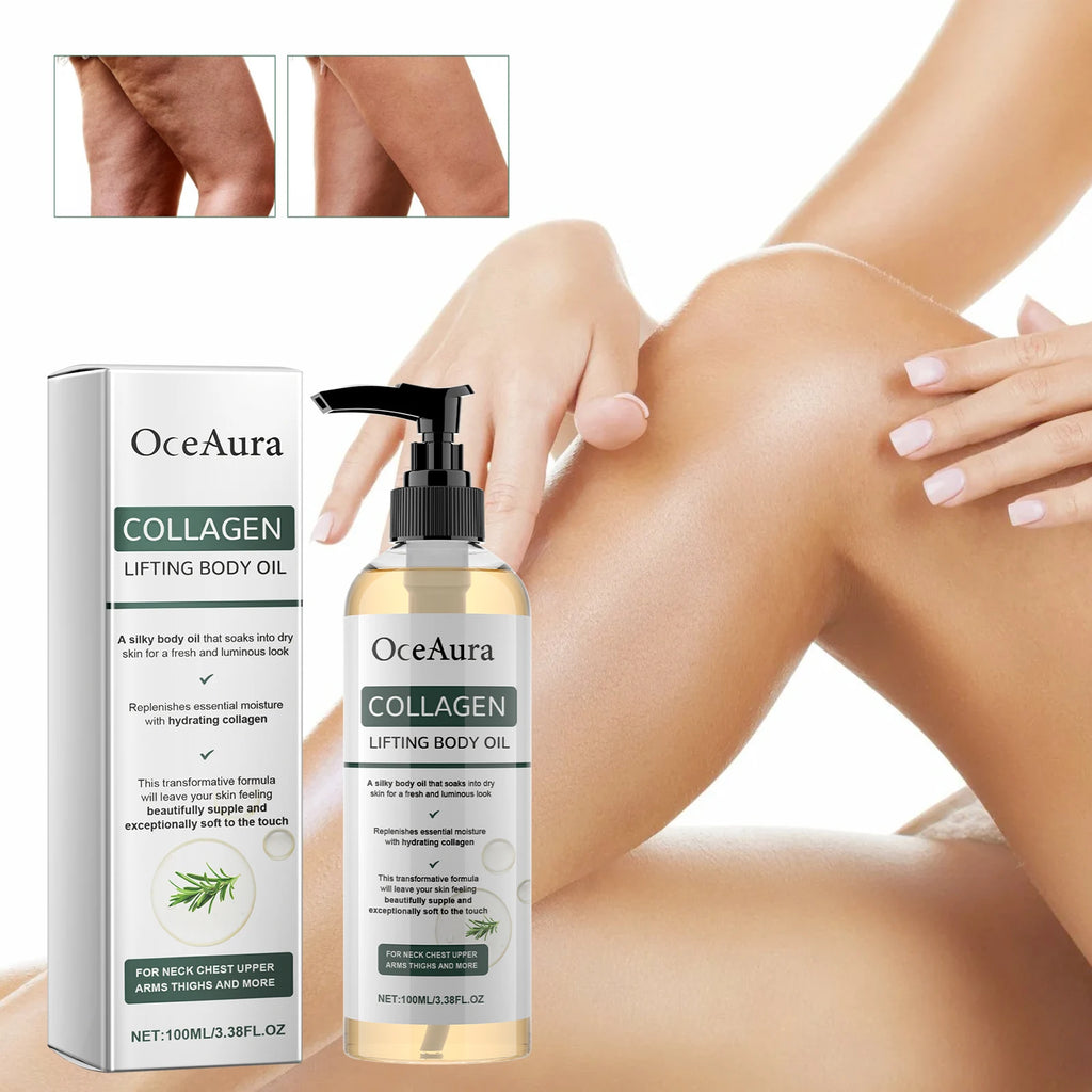 OceAura Collagen Body Oil – Firming, Hydrating & Moisturizing Firming Body Oil QXL