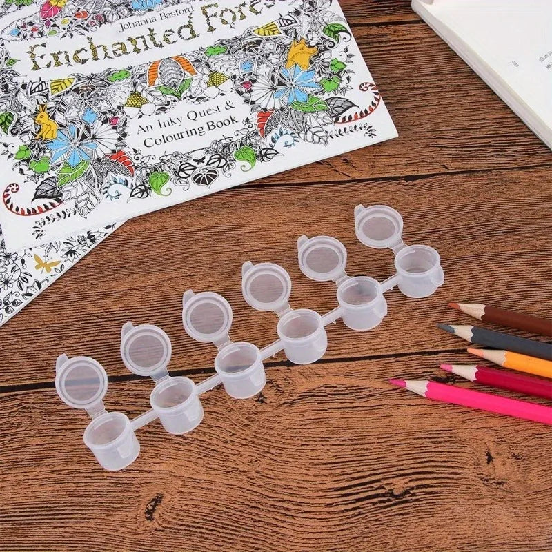 Mini Palette Paint Storage Box | Portable Pigment Pots Paint Storage Box QXL