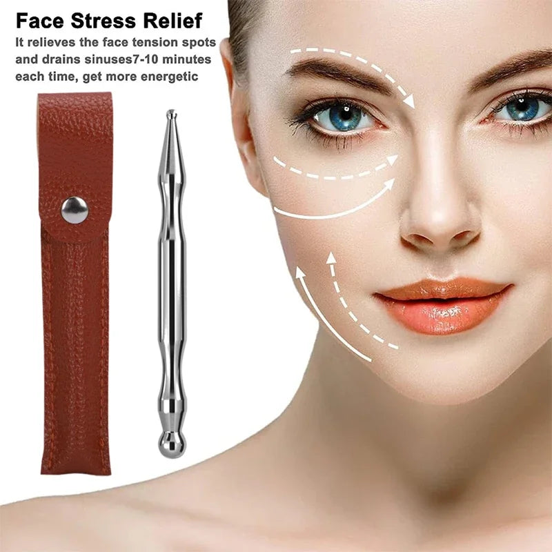 Stainless Steel Acupressure Wand | Reflexology Massage Tool Acupressure Massage Wand QXL