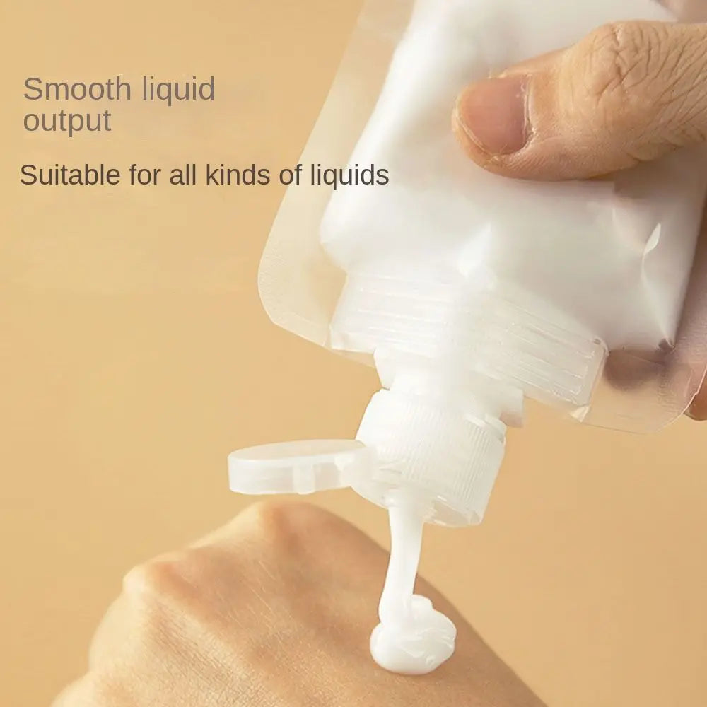 Leakproof Refillable Travel Pouches 30/50/100ml – Shampoo Lotion Travel Refill Pouches QXL