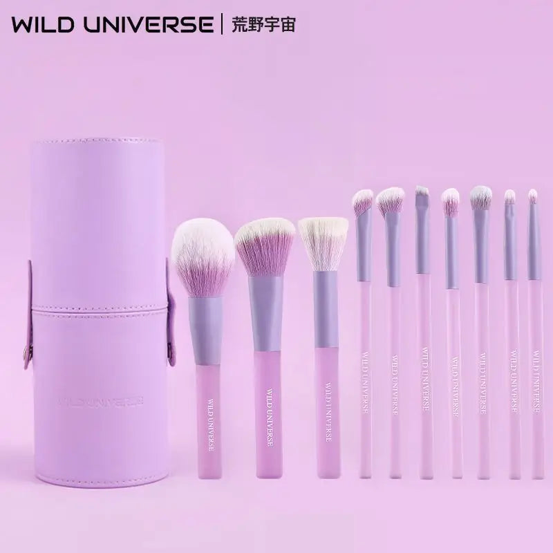10-Pc Beginner Makeup Brush Set | Blush Contour Eyeshadow Kit Makeup Brush Set QXL