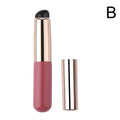 Silicone Lip Brush with Cover Cap | Round Head Applicator Silicone Lip Brush QXL rose