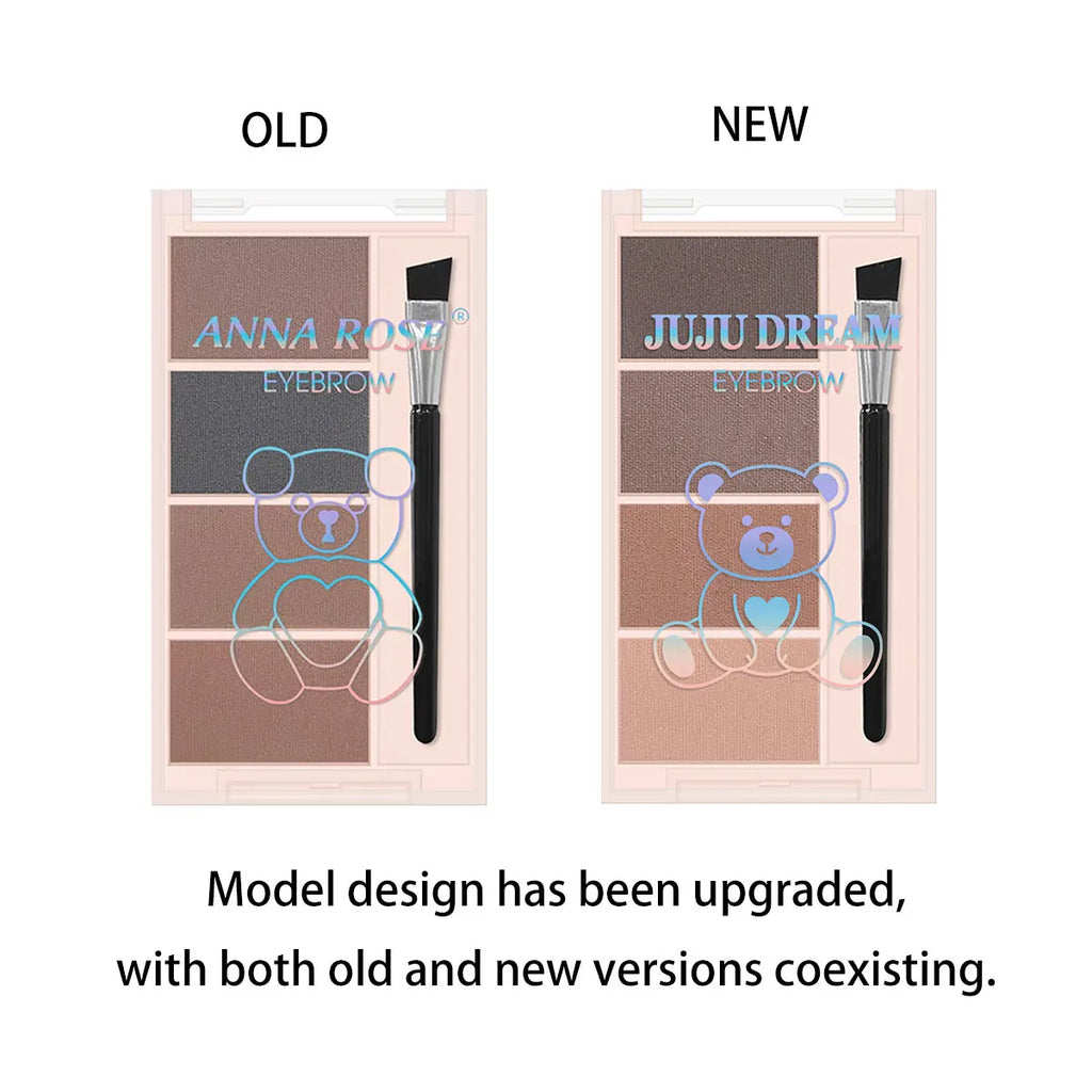 4-Color Eyebrow Powder – Long-Lasting, Waterproof & Natural Eyebrow Powder QXL