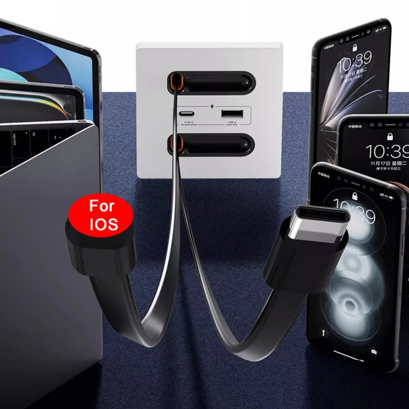 12W USB-C Fast Charge Wall Socket Panel | Type-C & USB-A Wall Charging Socket QXL