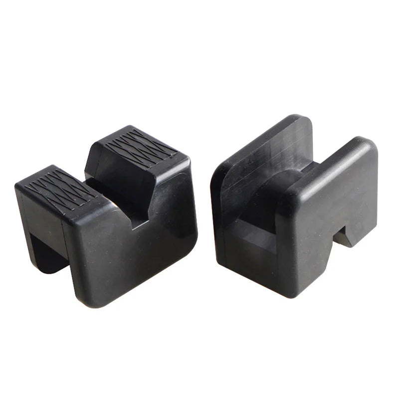 2-Pack Slotted Car Jack Rubber Pads | 3-Ton Universal Adapter Jack Stand Pad QXL