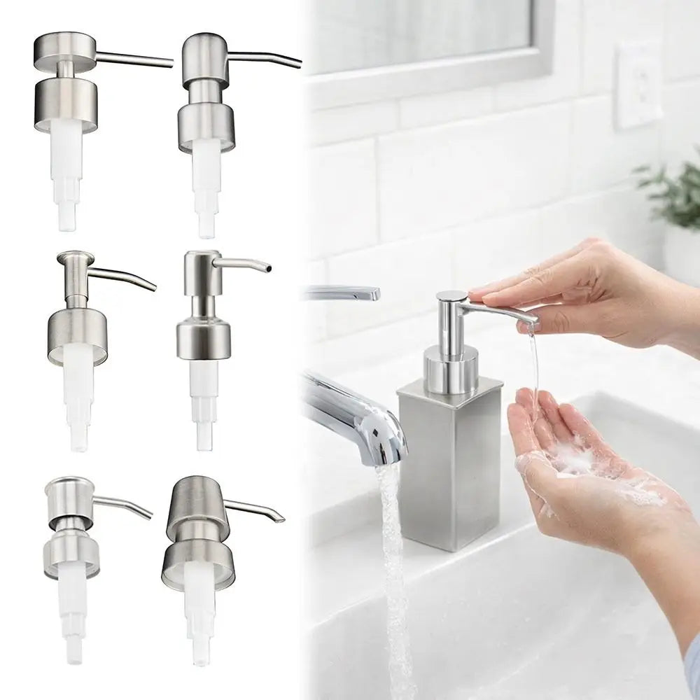 304 Stainless Steel Soap Pump Head | 28mm Lotion Dispenser Soap Pump Dispenser QXL