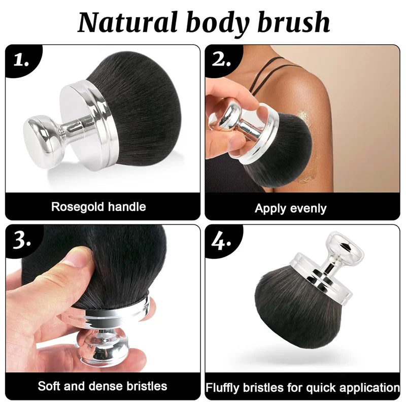 Extra Large Kabuki Body Brush for Self Tanner – 74mm Wide Body Makeup Brush QXL