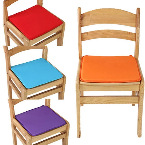 Cotton Blend Chair Seat Cushion 40x40cm | 7 Colors Tie-On Chair Seat Cushion QXL