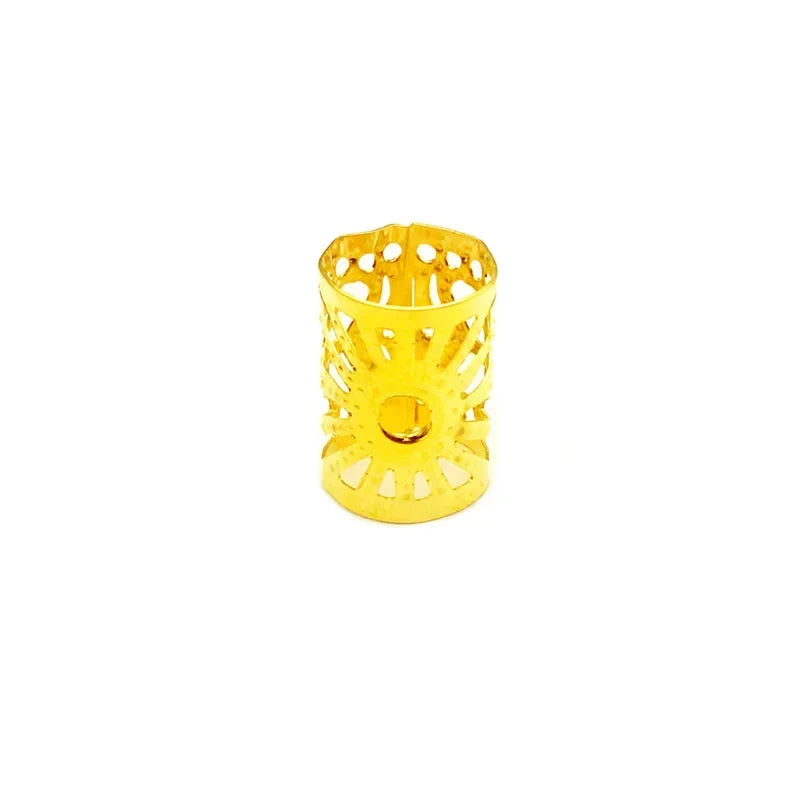 50/100-Pack Metal Hair Braid Rings | Dread Lock Cuffs Hair Braid Rings QXL