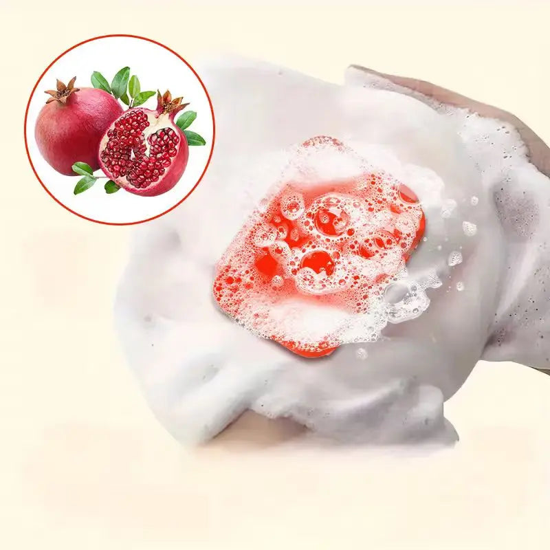 Pomegranate Soap – Gentle Face & Body Bar | All Skin Types Moisturising Bar Soap QXL