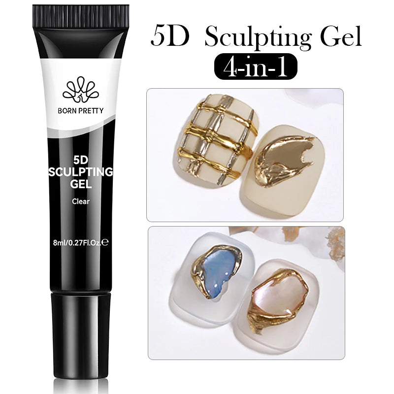 Born Pretty 5D Nail Sculpting Gel | Mirror Embossing 8ml Nail Sculpting Gel QXL 1 PCS