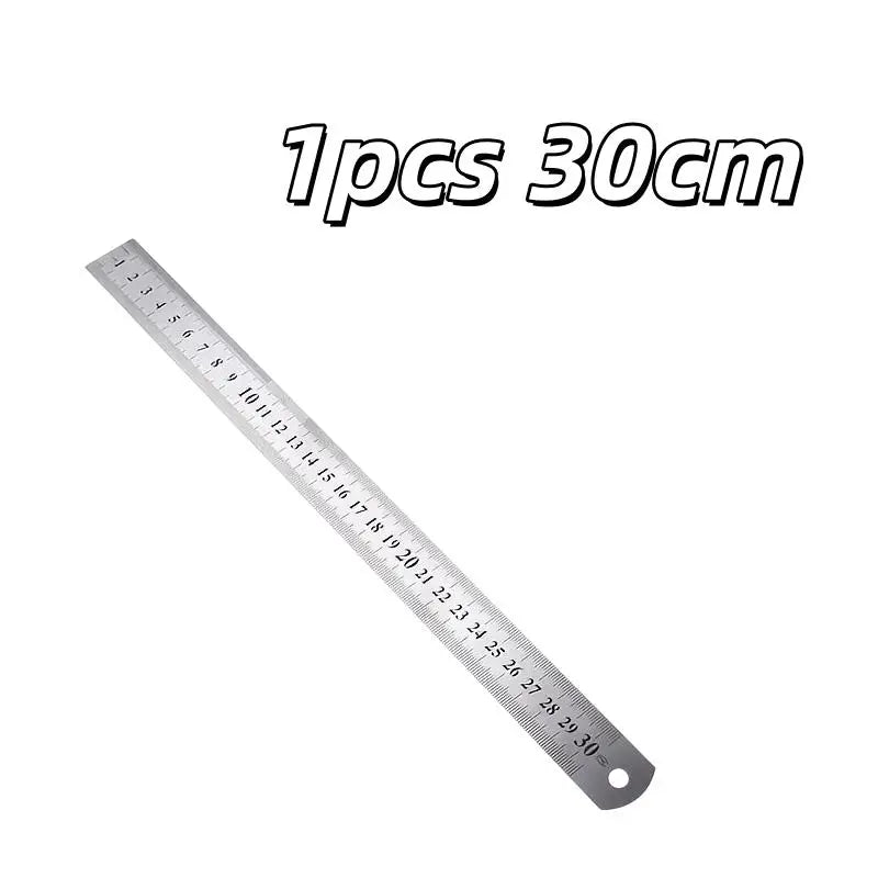 Metal Ruler Transparent Markings | Student, Office & Drafting Metal Drafting Ruler QXL 1pcs 30cm