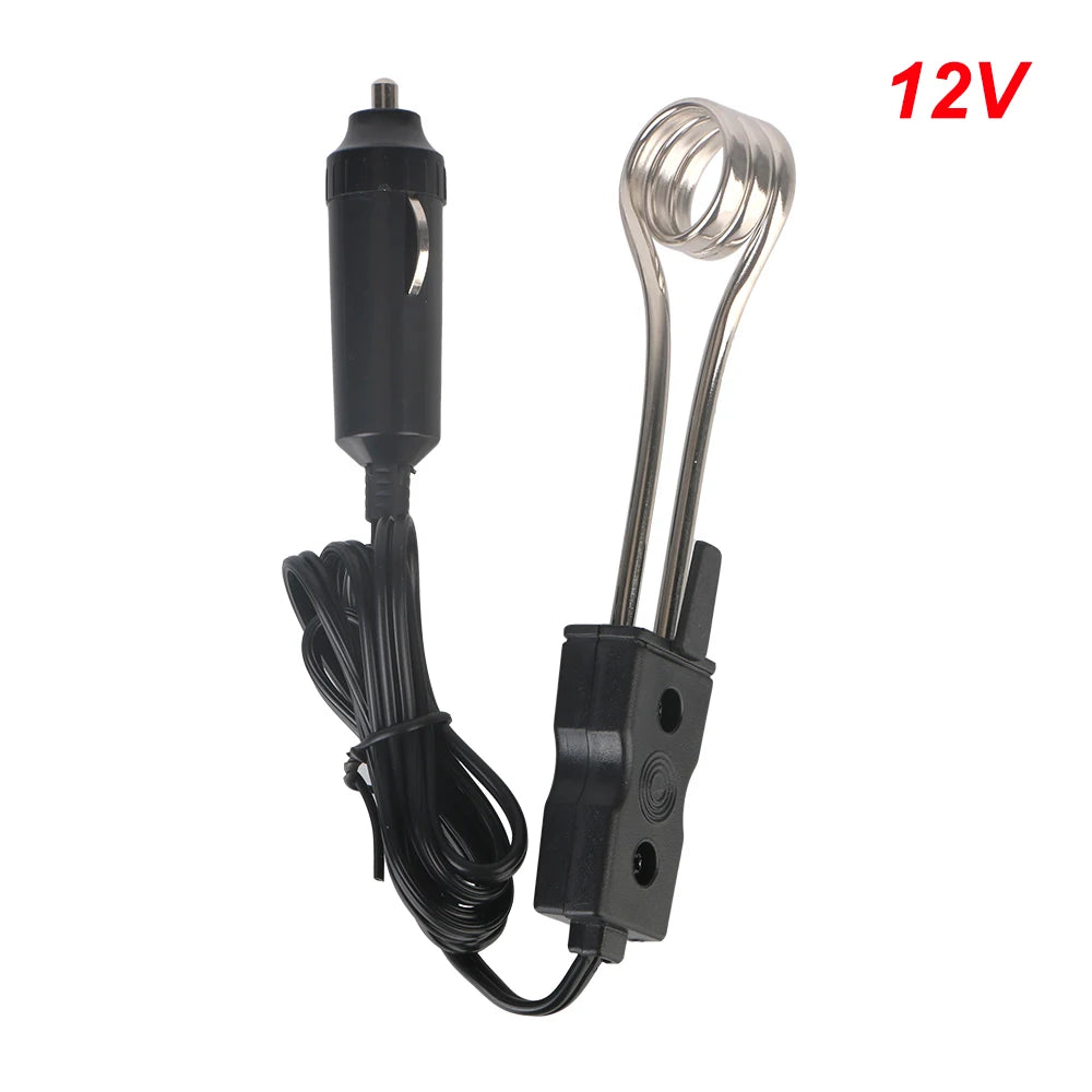 12V/24V Car Immersion Heater 120–140W | Portable Travel Boiler Car Immersion Heater QXL 12V