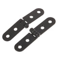 2-Pack 180° Foldable Flat Hinges | Cabinet & Furniture Hardware Foldable Flat Hinge QXL Black