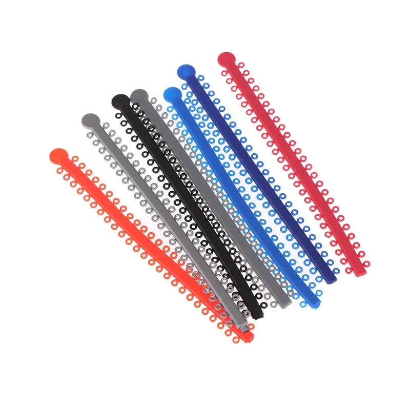 20-Pack Colorful Orthodontic Elastic Ligature Ties for Braces Orthodontic Ligature Ties QXL