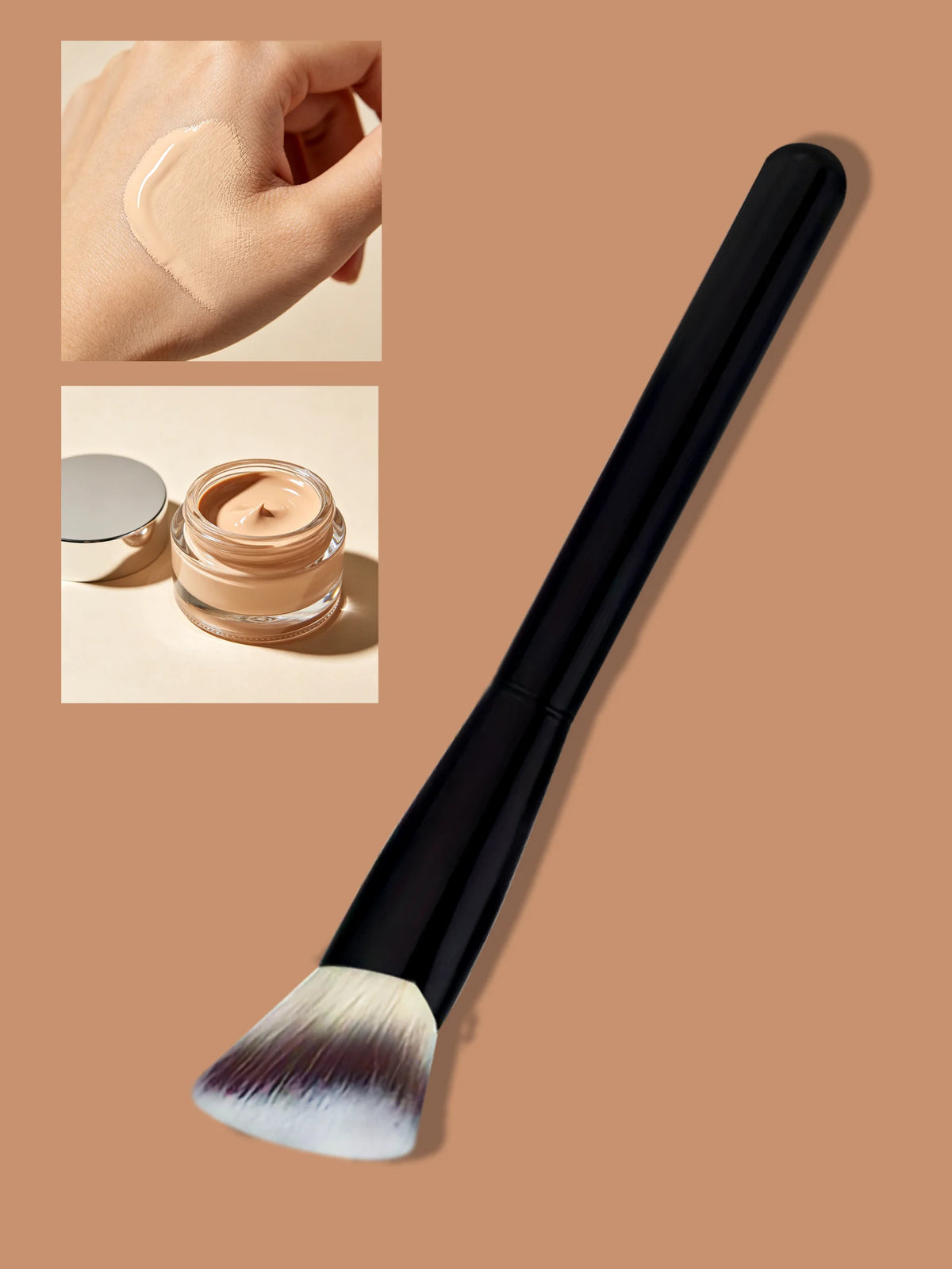 Triangular Concealer & Foundation Brush – Soft Nylon Detail Concealer Detail Brush QXL