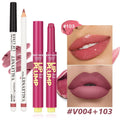 Beauty Glazed Matte Velvet Lip Liner & Lipstick Set – 2 Pcs Lip Liner & Lipstick Set QXL SET 2
