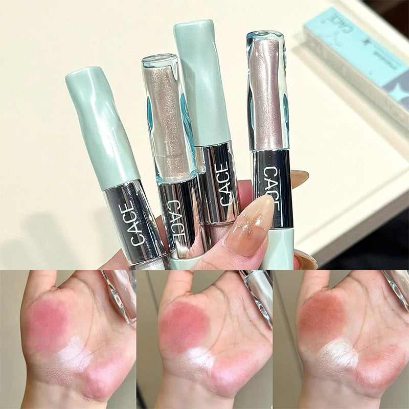 CACE Double-Ended Cream Highlighter & Bronzer Contour Stick Highlighter Bronzer Stick QXL